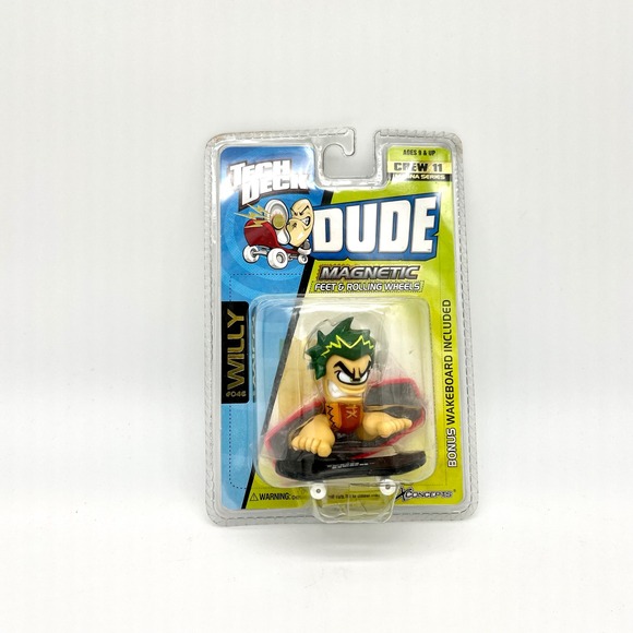 Tech Deck Dude Willy Magnetic Feet Rolling Wheels Bonus Wakeboard‎ Crew 11 - Picture 1 of 4